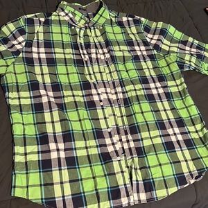 American Eagle Mens Plaid Button up Dress shirt
